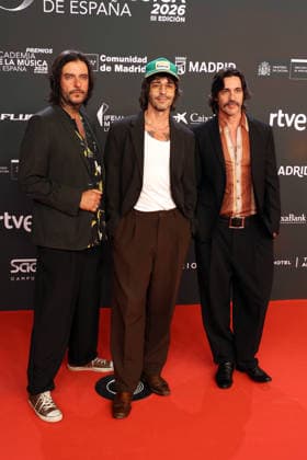 III Premios de la Academia de la Música Santero y Los Muchachos during the gala of the Premios de la Academia de la Música, on May 26, 2026, in Madrid Spain The Premios de la Academia de la Música celebrate their third edition After the success of their debut in 2024 and the excitement experienced during the ceremony of 2025, the Academia de la Música of Spain rolls out its red carpet to recognize the best works of the Spanish music industry and definitively consolidate these awards that were born to stay, the Spanish Academy of Music rolls out its red carpet to recognize the best works of the Spanish music industry and definitively consolidate these awards that were born to stay PHOTOCALL PREMIOS MÚSICA Ángel Díaz Brin Madrid Madrid Spain  Copyright: xÃngelxDiazxBrinasx 7552198