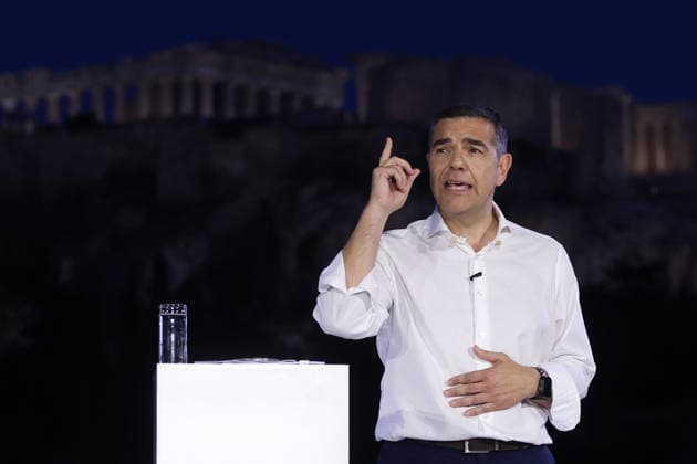 Alexis Tsipras unveils new political party in Athens ATHENS, GREECE - MAY 26: Greek former Prime Minister Alexis Tsipras speaks during the presentation of his new political party in Athens, Greece, on May 26, 2026. Costas Baltas Anadolu Athens Greece. Editorial use only. Please get in touch for any other usage.  Copyright: x2026xAnadoluxCostasxBaltasx