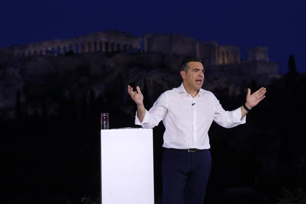 Alexis Tsipras unveils new political party in Athens ATHENS, GREECE - MAY 26: Greek former Prime Minister Alexis Tsipras speaks during the presentation of his new political party in Athens, Greece, on May 26, 2026. Costas Baltas Anadolu Athens Greece. Editorial use only. Please get in touch for any other usage.  Copyright: x2026xAnadoluxCostasxBaltasx