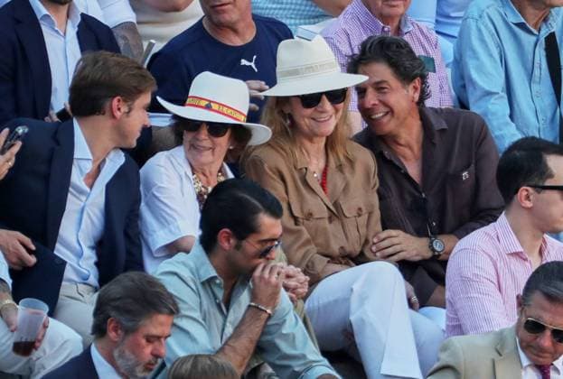 MADRID, 26 05 2026.- Infanta Elena attended the bullfight this afternoon at the Las Ventas Bullring, as part of the 2026 San Isidro Fair. The lineup included Emiliano Osornio, Pedro Montaldo, and Julio Méndez. Cordon Press  IvanxAbanadesxMedina