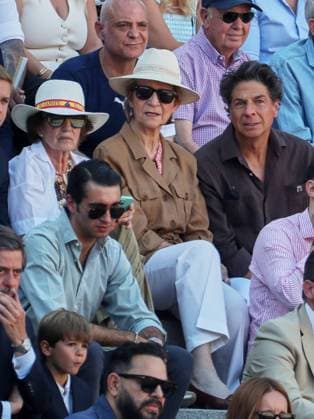 MADRID, 26 05 2026.- Infanta Elena attended the bullfight this afternoon at the Las Ventas Bullring, as part of the 2026 San Isidro Fair. The lineup included Emiliano Osornio, Pedro Montaldo, and Julio Méndez. Cordon Press  IvanxAbanadesxMedina