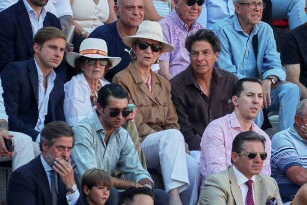 MADRID, 26 05 2026.- Infanta Elena attended the bullfight this afternoon at the Las Ventas Bullring, as part of the 2026 San Isidro Fair. The lineup included Emiliano Osornio, Pedro Montaldo, and Julio Méndez. Cordon Press  IvanxAbanadesxMedina