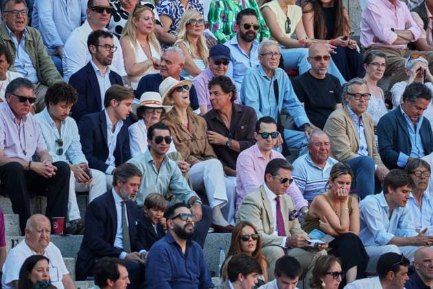 MADRID, 26 05 2026.- Infanta Elena attended the bullfight this afternoon at the Las Ventas Bullring, as part of the 2026 San Isidro Fair. The lineup included Emiliano Osornio, Pedro Montaldo, and Julio Méndez. Cordon Press  IvanxAbanadesxMedina