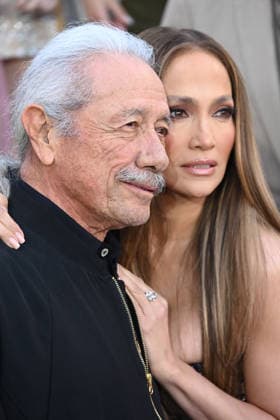 LOS ANGELES, CALIFORNIA - MAY 26: Jennifer Lopez and Edward James Olmos at the world premiere of Netflix s Office Romance at The Egyptian Theatre Hollywood on May 26, 2026 in Los Angeles, California. Copyright: xAdMediax xMediaPunchx