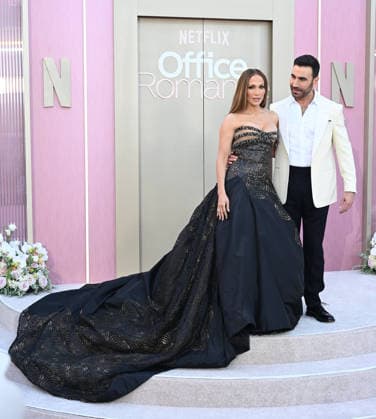 LOS ANGELES, CALIFORNIA - MAY 26:Jennifer Lopez and Brett Goldstein at the world premiere of Netflix s Office Romance at The Egyptian Theatre Hollywood on May 26, 2026 in Los Angeles, California. Copyright: xAdMediax xMediaPunchx