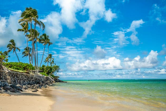 Tropical paradise view with turquoise water and white sand Honolulu, Hawaii, United States CR_SHVL260525-2034408-01