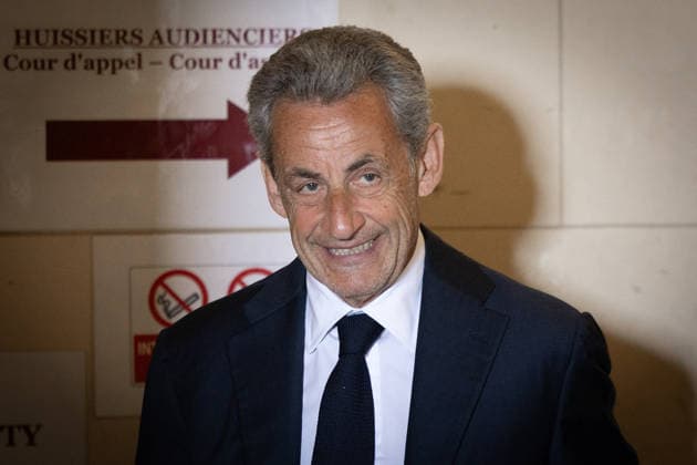 Last day of the Libyan financing appeal trial - Paris French former president Nicolas Sarkozy arrives on the last day of his appeal trial over charges he had sought Libyan financing for his 2007 election, at the Palais de Justice courthouse in Paris on May 27, 2026. Photo by Raphael Lafargue ABACAPRESS.COM Paris France  Copyright: xLafarguexRaphael ABACAx