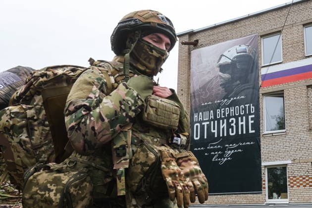 RUSSIA, MOSCOW REGION - MAY 27, 2026: A serviceman is seen at the Moscow Region s recruitment center for contract military service in Balashikha, east of Moscow Russia  - ZUMAt113 20260527_zaa_t113_229 Copyright: xSergeixKarpukhinx