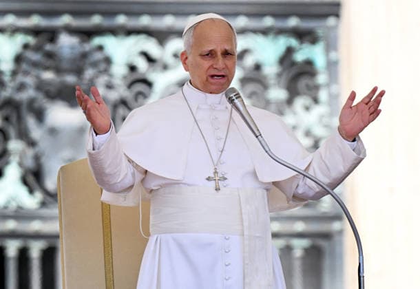 Pope Leo XIV Leads The General Audience - Vatican Pope Leo XIV attends the weekly general audience in Saint Peter’s square, Vatican on May 27, 2026. Photo by Eric Vandeville ABACAPRESS.COM Rome Vatican (or Holy See)  Copyright: xABACAx