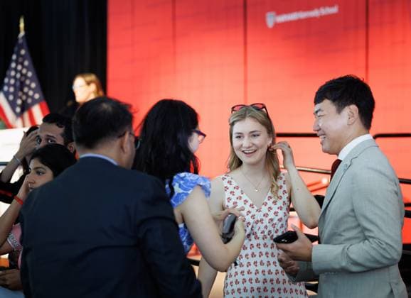 Crown Princess Elisabeth pictured during the Class of 2026 graduation ceremony in Harvard Kennedy School, Harvard University, in Cambridge, USA, Wednesday 27 May 2026.  BENOITxDOPPAGNE 175166058