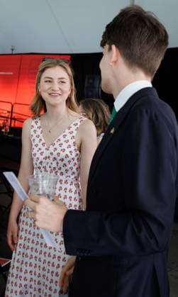 Crown Princess Elisabeth pictured during the Class of 2026 graduation ceremony in Harvard Kennedy School, Harvard University, in Cambridge, USA, Wednesday 27 May 2026.  BENOITxDOPPAGNE 175166218