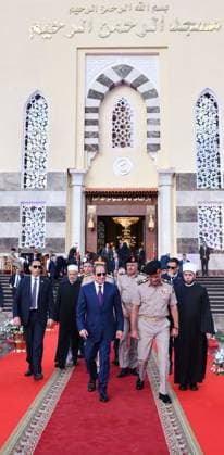 Egyptian President Abdel Fattah al-Sisi performs Eid al-Adha prayers at the Rahman Al-Rahim Mosque in the Strategic Command Headquarters Egyptian President Abdel Fattah al-Sisi performs Eid al-Adha prayers at the Rahman Al-Rahim Mosque in the Strategic Command Headquarters in the New Administrative Capital, east of Cairo, Egypt. May 27, 2026. Photo by Egyptian President Office apaimages Cairo Cairo Egypt 270526_Egypt_EPO_00(5) Copyright: xapaimagesxEgyptianxPresidentxOfficex xapaimagesx