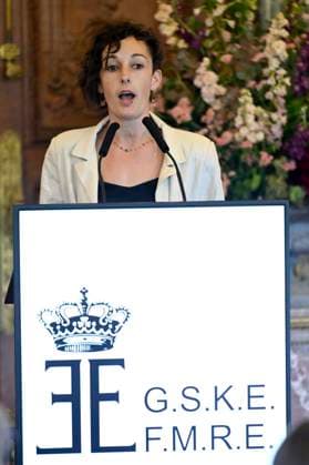 Princess Astrid presents the 2026 F.M.R.E. scientific awards BRUSSELS, BELGIUM - MAY 27 : Princess Astrid, Honorary President of the Queen Elisabeth Medical Foundation (F.M.R.E.), attends an academic session of the foundation at the Royal Palace and officially presents the F.M.R.E. 2026 scientific awards to the winners: 4) Ernest Solvay Prize : Dr. Mattioni Stefania (UGent) on May 27, 2026 in Brussels, Belgium, 27 05 2026 Brussels Belgium  Copyright: xDidierxLebrunx