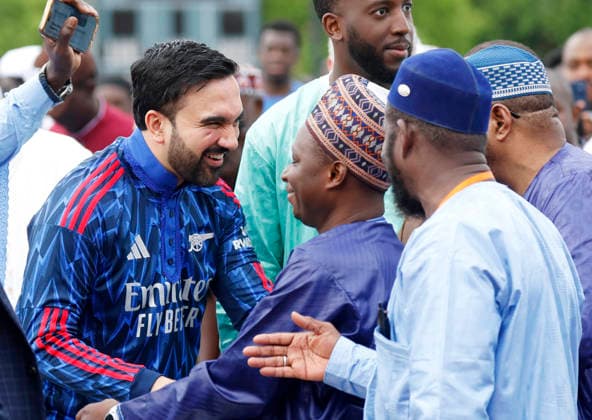 New York City Mayor Zohran Kwame Mamdani participates in Eid al-Adha prayers at Macombs Dam Park on Wednesday, May 27 2026 in New York City. Eid al-Adha, also known as the Festival of Sacrifice, is the second major Islamic festival of the year.  NYP20260527112 JOHNxANGELILLO