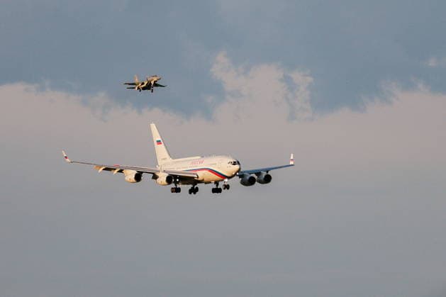 KAZAKHSTAN, ASTANA - MAY 27, 2026: An aircraft carrying Russia s President Putin arrives at Nursultan Nazarbayev International Airport. The Russian president arrived in Kazakhstan on a state visit Astana Kazakhstan  - ZUMAt113 20260527_zaa_t113_427 Copyright: xAlexanderxShcherbakx