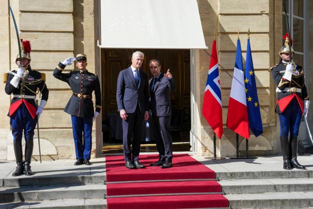 Store moter Frankrikes president Emmanuel Macron i Paris. Paris, Frankrike 20260527. Statsminister Jonas Gahr Store moter Frankrikes statsminister SÃ bastien Lecornu i Paris onsdag ettermiddag. Foto: Ole Berg-Rusten NTB Paris Frankrike GAisrKPk0Jc EDITORIAL USE ONLY Ref:_POLGAisrKPk0Jc.jpg *** French President Emmanuel Macron in Paris Paris, France 20260527 Prime Minister Jonas Gahr Store fashions French Prime Minister Sébastien Lecornu in Paris on Wednesday afternoon Photo Ole Berg Rusten NTB Paris France GAisrKPk0Jc EDITORIAL USE ONLY Ref POLGAisrKPk0Jc jpg  Copyright: xOlexBerg-Rustenx xNTBx