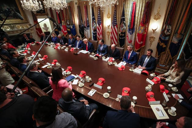 President Donald Trump holds a Cabinet meeting in the Cabinet Room of the White House on Wednesday, May 27, 2026 in Washington, DC.  WASP20260527104 SamuelxCorum