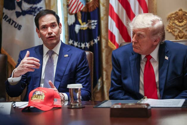 DC: President Trump Holds Cabinet Meeting Marco Rubio, Secretary of State, and President Donald Trump participate in a Cabinet meeting with U.S. President Donald Trump in the Cabinet Room of the White House on May 27, 2026 in Washington, D.C. Trump is holding the meeting with members of his Cabinet as a the U.S. and Iran get closer to a deal. (Photo by Samuel Corum Pool ABACAPRESS.COM) Washington DC United States  Copyright: xPool ABACAx