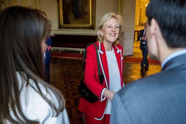Princess Astrid of Belgium pictured during the presentation of the scientific prizes for the year 2026 of the Queen Elisabeth Medical Foundation (FMRE - GSKE), in Brussels, on Wednesday 27 May 2026. Academic session of the Queen Elisabeth Medical Foundation and presentation of the Foundation s scientific prizes for the year 2026. The scientific prizes aim to support Belgian researchers in the field of neuroscience. Several projects have been selected by the Foundation s Board of Directors on the proposal of its Scientific Committee.  JASPERxJACOBS 175198012