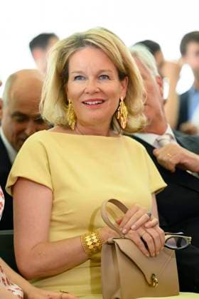 Belgian Royals Attend Harvard Class of 26 Graduation BOSTON, UNITED STATES OF AMERICA - MAY 27: Queen Mathilde, pictured during the address to graduates on May 27, 2026 in Boston, United States of America, 27 05 2026 Boston United States of America  Copyright: xPhilipxReynaersx