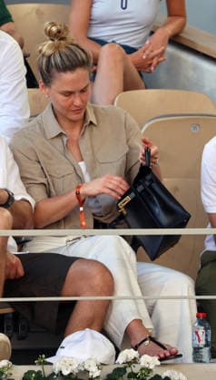 Israeli super model Bar Refaeli attends Novak Djokovic VS Valentin Royer Celebrities attend Roland Garros French open day 3 Israeli super model Bar Refaeli attends Novak Djokovic VS Valentin Royer Paris ,May 27 TH 2026  Copyright: xDavidxKerx