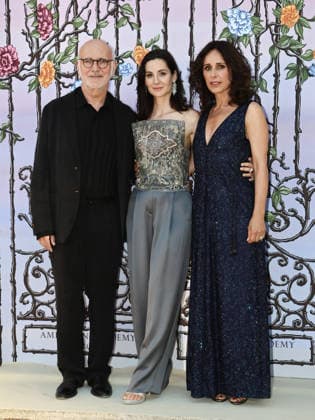 IPA85120315 - Rome, American Academy, McKim Medal Gala 2026. Pictured: Ludovico Einaudi, Eugenia D Aurelio, Paola Dallolio  Copyright: xMarcoxProvvisionatox xMarcoxProvvisionatox 85120315
