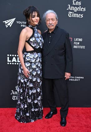 Opening Night of the L.A. Latino International Film Festival Paulina Chavez and Edward James Olmos arriving to the opening night of the 25th edition of the Los Angeles Latino International Film Festival (LALIFF), held at the TCL Chinese Theatre on May 27, 2026 in Hollywood, CA. Hollywood TCL Chinese Theatre California USA Copyright: xLisaxOConnorx xAFF-USA.comx