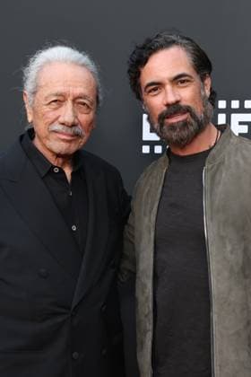 HOLLYWOOD, CALIFORNIA - MAY 27: Edward James Olmos and Danny Pino at the 25th Edition of The Los Angeles Latino International Film Festival - Opening Night at TCL Chinese Theatre on May 27, 2026 in Hollywood, California. Credit: USA - ZUMAa123 20260527_zaa_a123_175 Copyright: xAdMediax