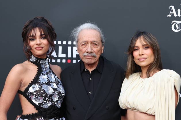 HOLLYWOOD, CALIFORNIA - MAY 27: Zulay Henao & and Edward James Olmos at the 25th Edition of The Los Angeles Latino International Film Festival - Opening Night at TCL Chinese Theatre on May 27, 2026 in Hollywood, California. Credit: USA - ZUMAa123 20260527_zaa_a123_183 Copyright: xAdMediax