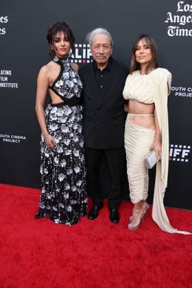 LALIFF 25th Edition Opening Night Celebration HOLLYWOOD, CALIFORNIA - MAY 27: Zulay Henao & and Edward James Olmos at the 25th Edition of The Los Angeles Latino International Film Festival - Opening Night at TCL Chinese Theatre on May 27, 2026 in Hollywood, California. Credit: AdMedia EDITORIAL USE ONLY  Copyright: xx AdMediax admphotostwo992609