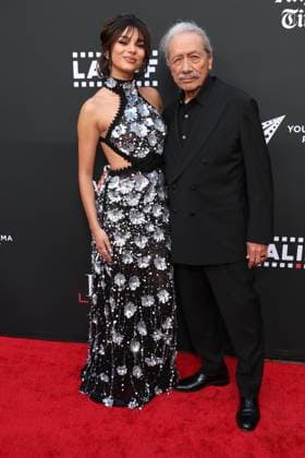 LALIFF 25th Edition Opening Night Celebration HOLLYWOOD, CALIFORNIA - MAY 27: Paulina Chavez and Edward James Olmos at the 25th Edition of The Los Angeles Latino International Film Festival - Opening Night at TCL Chinese Theatre on May 27, 2026 in Hollywood, California. Credit: AdMedia EDITORIAL USE ONLY  Copyright: xx AdMediax admphotostwo992644
