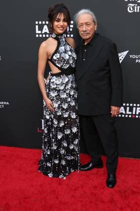HOLLYWOOD, CALIFORNIA - MAY 27: Paulina ChoÂ¡vez and Edward James Olmos at the 25th Edition of The Los Angeles Latino International Film Festival - Opening Night at TCL Chinese Theatre on May 27, 2026 in Hollywood, California. Credit: USA - ZUMAa123 20260527_zaa_a123_178 Copyright: xAdMediax