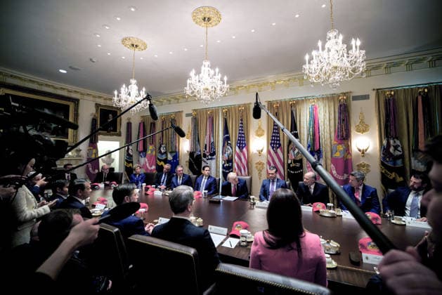 DC: President Trump Holds a Cabinet Meeting U.S. President Donald Trump holds a Cabinet meeting in the Cabinet Room of the White House on May 27, 2026 in Washington, D.C. Trump is holding the meeting with members of his Cabinet as a the U.S. and Iran creep closer to a deal. (Photo by Samuel Corum Sipa USA) Credit: CNP AdMedia Washington District of Columbia United States of America EDITORIAL USE ONLY  Copyright: xx AdMediax admphotostwo992681