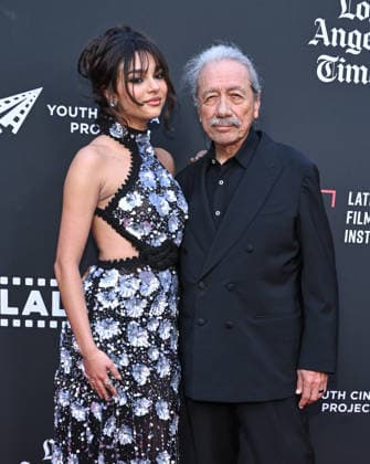Opening Night of the L.A. Latino International Film Festival Paulina Chavez and Edward James Olmos arriving to the opening night of the 25th edition of the Los Angeles Latino International Film Festival (LALIFF), held at the TCL Chinese Theatre on May 27, 2026 in Hollywood, CA. Hollywood TCL Chinese Theatre California USA Copyright: xLisaxOConnorx xAFF-USA.comx