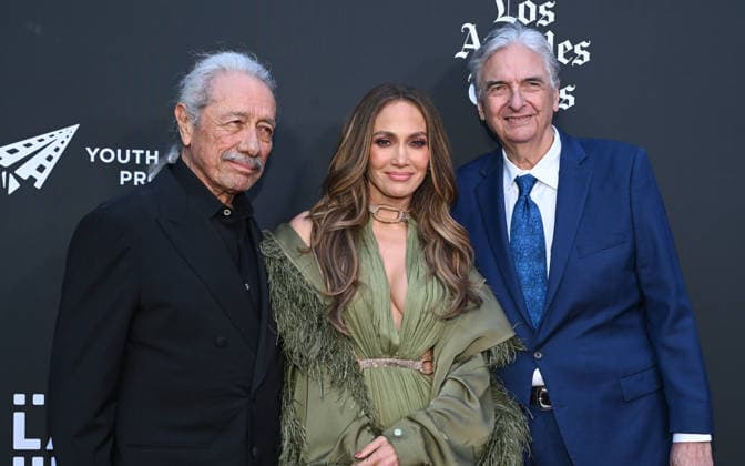 Opening Night of the L.A. Latino International Film Festival Edward James Olmos, Jennifer Lopez and Gregory Nava arriving to the opening night of the 25th edition of the Los Angeles Latino International Film Festival (LALIFF), held at the TCL Chinese Theatre on May 27, 2026 in Hollywood, CA. Hollywood TCL Chinese Theatre California USA Copyright: xLisaxOConnorx xAFF-USA.comx