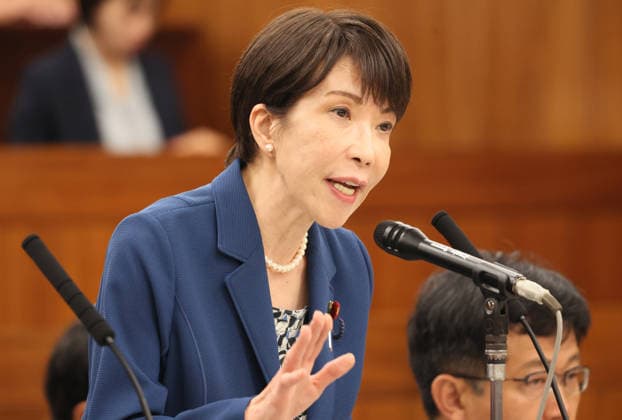 May 28, 2026, Tokyo, Japan - Japanese Prime Minister Sanae Takaichi answers a question at Upper House s health committee session at the National Diet in Tokyo on Thursday, May 28, 2026. (photo by Yoshio Tsunoda AFLO)  aflo_332220061