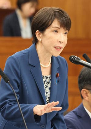 May 28, 2026, Tokyo, Japan - Japanese Prime Minister Sanae Takaichi answers a question at Upper House s health committee session at the National Diet in Tokyo on Thursday, May 28, 2026. (photo by Yoshio Tsunoda AFLO)  aflo_332220084