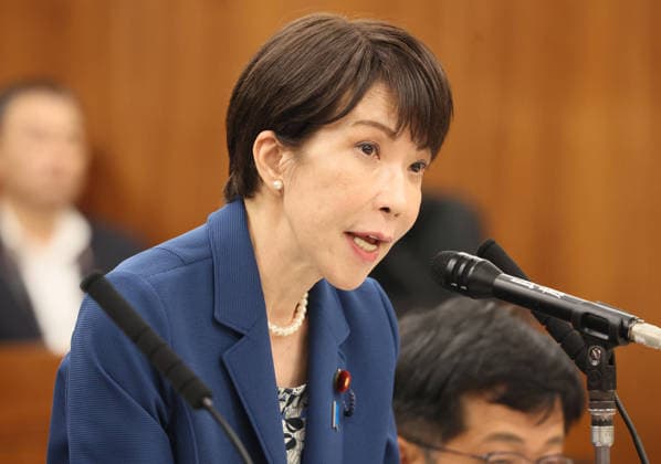 May 28, 2026, Tokyo, Japan - Japanese Prime Minister Sanae Takaichi answers a question at Upper House s health committee session at the National Diet in Tokyo on Thursday, May 28, 2026. (photo by Yoshio Tsunoda AFLO)  aflo_332220118