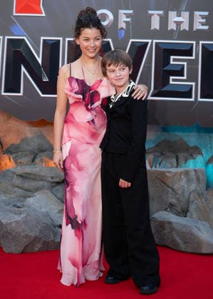 Eire Farrell and Artie Wilkinson-Hunt attends Masters Of The Universe UK Premiere at Cineworld Leicester Square in London, England. UK. Wednesday 27th May 2026. Copyright: xJamesxWarrenx ae7dj264