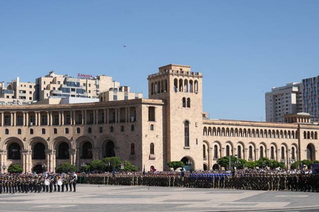 ARMENIA, YEREVAN - MAY 28, 2026: A military parade in Republic Square marks the 103rd anniversary of the First Armenian Republic. Alexander Patrin TASS  93122846