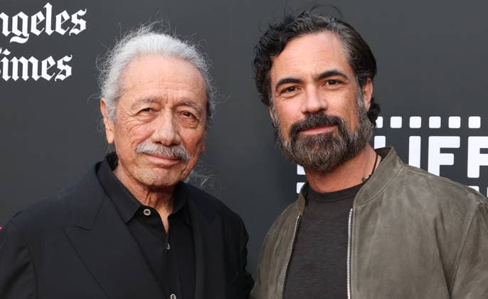 25th Edition of the Los Angeles Latino International Film Festival opening night at the TCL Chinese Theatre Featuring: Edward James Olmos, Danny Pino Where: Los Angeles, California, United States When: 27 May 2026 Credit: Faye s Vision Cover Images EDITORIAL USE ONLY. NOT FOR USE BY NEWSPAPERS BASED IN THE UK. Copyright: xx coverimg55731320