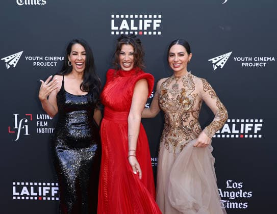 25th Edition Of The Los Angeles Latino International Film Festival - Opening Night HOLLYWOOD, LOS ANGELES, CALIFORNIA, USA - MAY 27: Marta Mendez Cross, Virginia Novello and Valeria Maldonado arrive at the 25th Edition Of The Los Angeles Latino International Film Festival - Opening Night held at the TCL Chinese Theatre IMAX at Ovation Hollywood on May 27, 2026 in Hollywood, Los Angeles, California, United States. Hollywood TCL Chinese Theatre IMAX at Ovation Hollywood California United States Copyright: xImagexPressxAgencyx