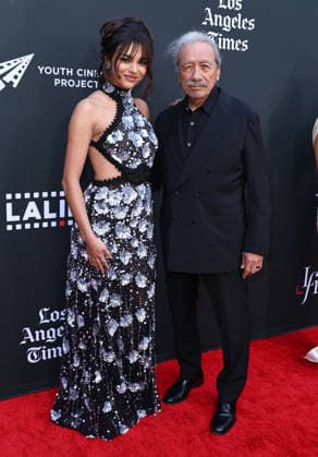 25th Edition Of The Los Angeles Latino International Film Festival - Opening Night HOLLYWOOD, LOS ANGELES, CALIFORNIA, USA - MAY 27: Paulina Chavez and Edward James Olmos arrive at the 25th Edition Of The Los Angeles Latino International Film Festival - Opening Night held at the TCL Chinese Theatre IMAX at Ovation Hollywood on May 27, 2026 in Hollywood, Los Angeles, California, United States. Hollywood TCL Chinese Theatre IMAX at Ovation Hollywood California United States Copyright: xImagexPressxAgencyx
