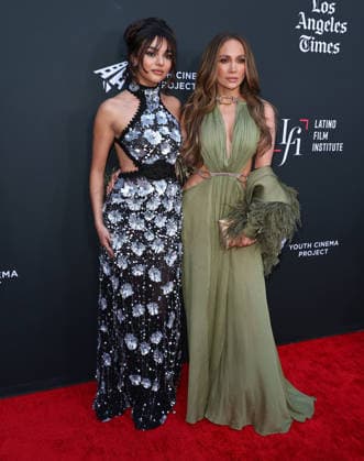 25th Edition Of The Los Angeles Latino International Film Festival - Opening Night HOLLYWOOD, LOS ANGELES, CALIFORNIA, USA - MAY 27: Paulina Chavez and Jennifer Lopez wearing a Bronx Banco Brielle Sage Diamond Gown with a Tyler Ellis clutch arrive at the 25th Edition Of The Los Angeles Latino International Film Festival - Opening Night held at the TCL Chinese Theatre IMAX at Ovation Hollywood on May 27, 2026 in Hollywood, Los Angeles, California, United States. Hollywood TCL Chinese Theatre IMAX at Ovation Hollywood California United States Copyright: xImagexPressxAgencyx