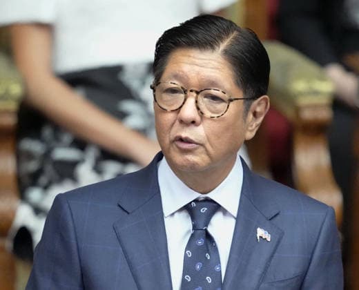 Philippine president in Japan s parliament Philippine President Ferdinand Marcos Jr. makes a speech in the plenary chamber of the House of Councillors in Tokyo on May 28, 2026.  A14AA0005617039P