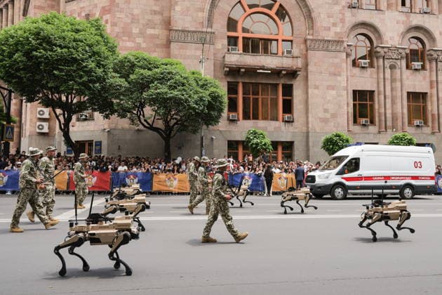 ARMENIA, YEREVAN - MAY 28, 2026: A military parade in Republic Square marks the 103rd anniversary of the First Armenian Republic. Alexander Patrin TASS  93126387