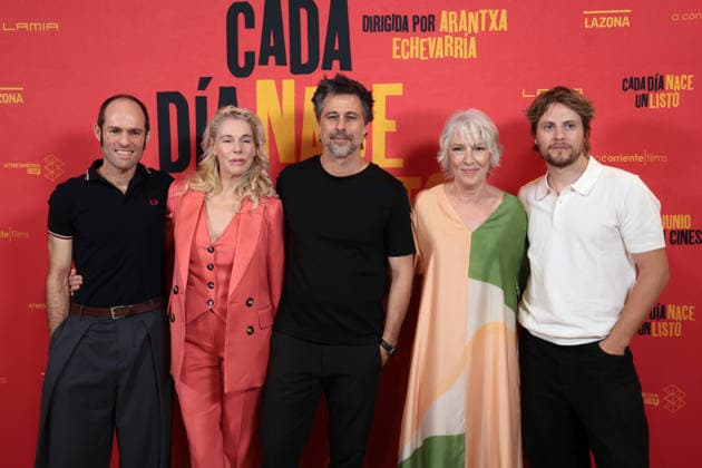Photocall of the film Every Day a Smart Guy is Born , a comedy by Arantxa Echevarría I D Diego Anido, Belén Rueda, Hugo Silva, Susi Sánchez and Jaime Olías pose at the photocall of the film Every Day a Smart Guy is Born , Cines Verdi, on May 28, 2026, in Madrid Spain The highest-grossing director in the history of Spanish cinema and also winner of the Goya Award returns with this unbridled, thuggish and unpredictable action satire FAMOSOSOS PHOTOCALL ACTOR ACTRESS MOVIE COMEDY FILM CINEMA José Ramó Madrid Madrid Spain  Copyright: xJosÃ xRamonxHernandox 7556028