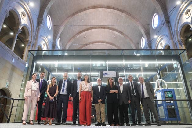 The Barcelona Supercomputing Center presents the MareNostrum Ona quantum computer in Barcelona The Minister of Research and Universities, Núria Montserrat 4d , the Secretary of State for Science, Juan Cruz c , the Secretary of State for Digitalization, María González 6i , the director of the BSC, Mateo Valero 3d and the rector of the Universitat Politècnica de Catalunya UPC , Francesc Torres d , during the official presentation ceremony and subsequent attention to the media, at the facilities of the Plaza Eusebi Güell, on May 28, 2026, in Barcelona, Catalonia Spain The technical and institutional meeting brings together the Minister of Research of the Catalan Government, the Secretaries of State for Science and Digitization, the Director o  Copyright: xDavidxZorrakinox 7556224