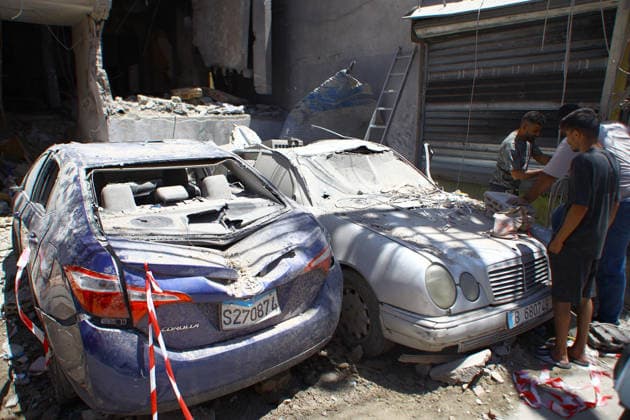 Damage reported after Israeli airstrike in southern Lebanon SAIDA, LEBANON - MAY 28: A view of the destruction after an Israeli airstrike targeted a house, causing material damage to the targeted building and nearby structures, in the city of Saida, southern Lebanon, on May 28, 2026. Mohammad Abushama Anadolu Saida Lebanon. Editorial use only. Please get in touch for any other usage.  Copyright: x2026xAnadoluxMohammadxAbushamax