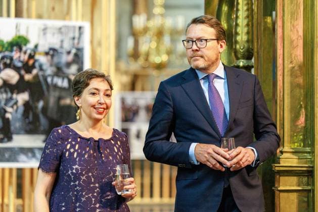 The Netherlands, 2026-05-28 16:11:01 NLD Amsterdam 20260528 - Prince Constantijn presents World Press Photo 2026 awards. In the photo: Joumana El Zein Khouiry (executive director WPP) and Prince Constantijn of Orange-Nassau of Amsberg.  Copyright: xx x